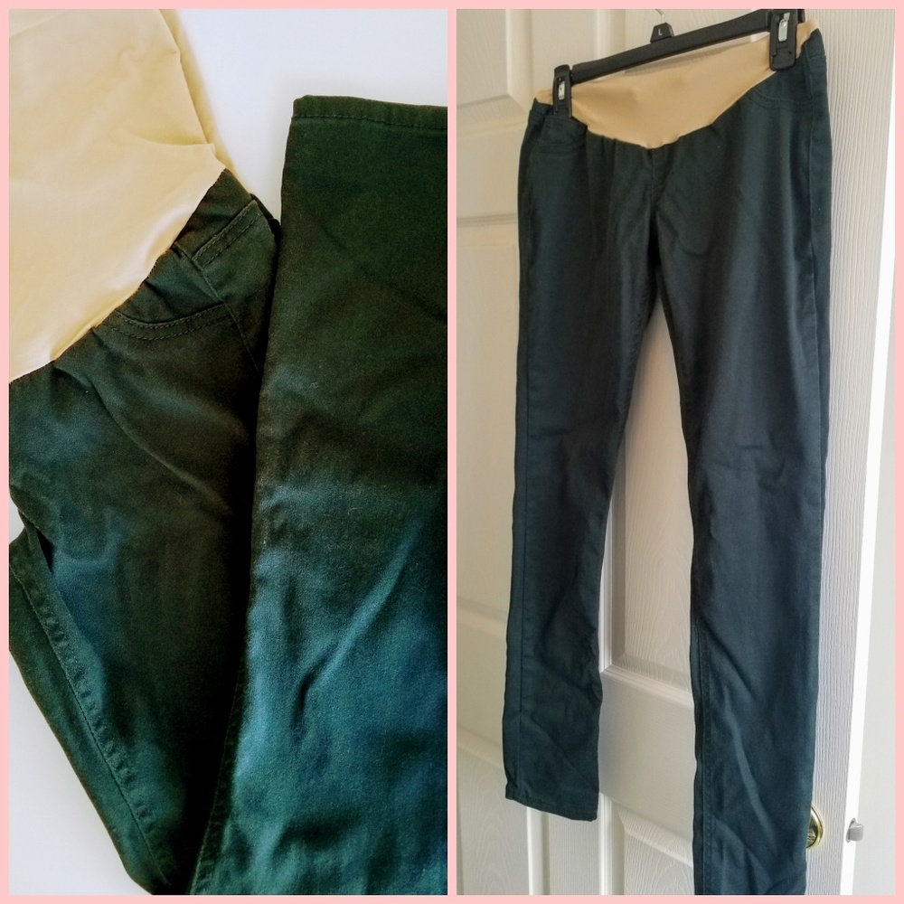 Motherhood Dark Green Maternity Pants